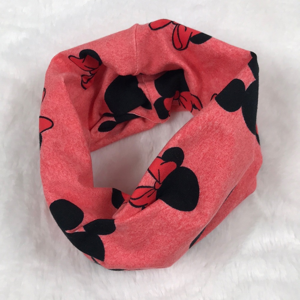 Pink Mickey and Minnie Mouse Infinity Scarf